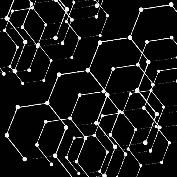 Soyut düşük Poli beyaz parlak teknolojik altyapı.