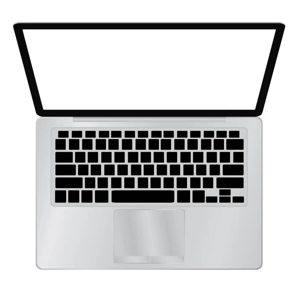 Laptop komputer pc z miejsca na wiadomości — Zdjęcie stockowe