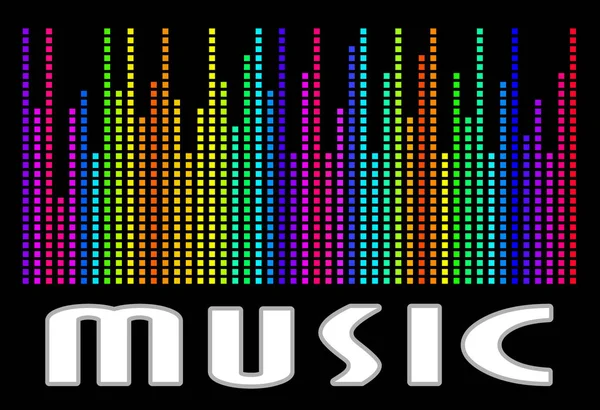 Kleurrijke muziek spectrum. — Stockfoto