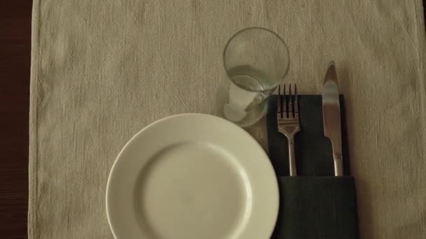 美しく飾られたテーブルの設定 — ストック動画