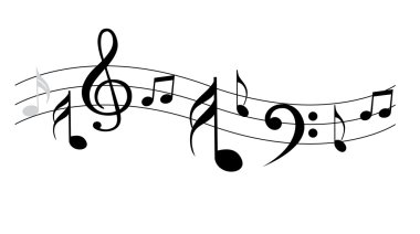 Sembolleri ile müzik notlar