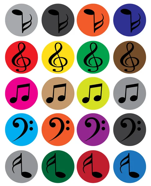 Символы творческой музыки — стоковый вектор