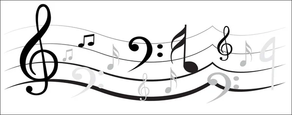 Note de musique créative — Image vectorielle