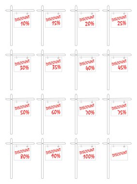 Satış ve indirim etiketleri