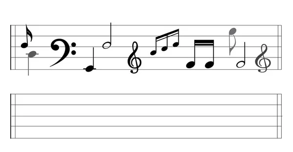 Музика записку фоні — стоковий вектор