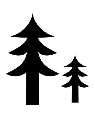 Siyah renk ile Noel ağacı