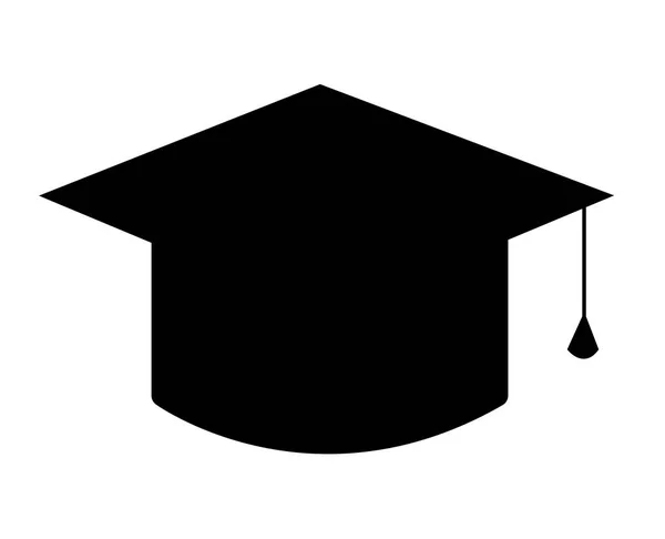 Graduate hat icon silhoutte