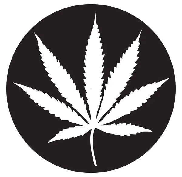 El icono del cannabis — Archivo Imágenes Vectoriales