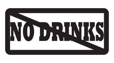 Herhangi bir içki simge siyah ve beyaz