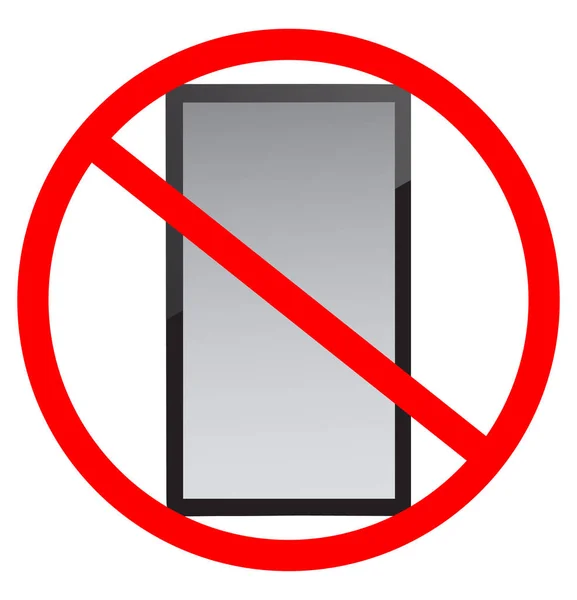 Телефон не разрешен — стоковый вектор