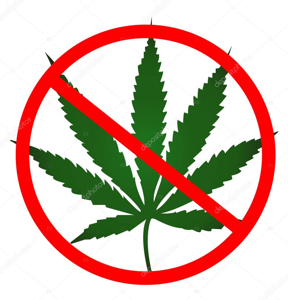 No cannabis allowed icon