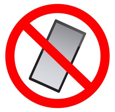No mobile phones clipart