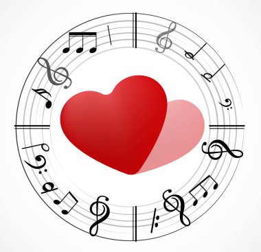 Müzik Not ile farklı müzik simgeleri