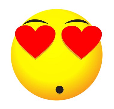 Duygusal yüzleri ile Emoji simgesi