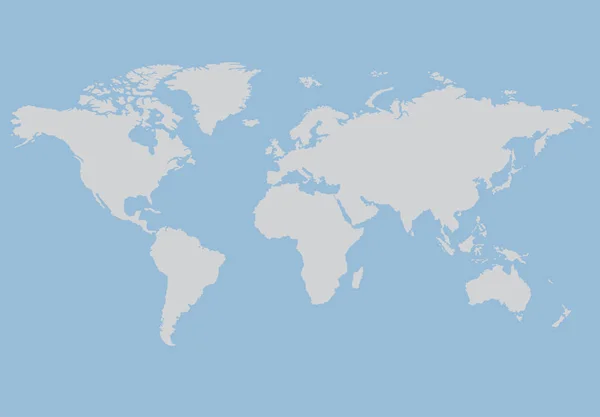 Карта Мира Океаном — стоковый вектор