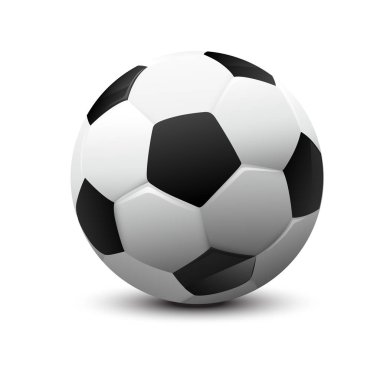 Futbol topu siyah ve beyaz