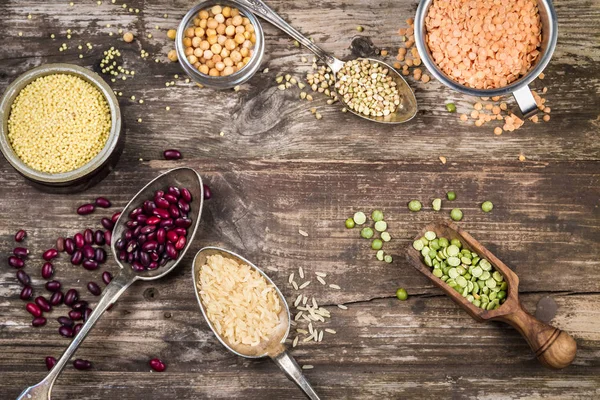 stock image Natural grains and beans