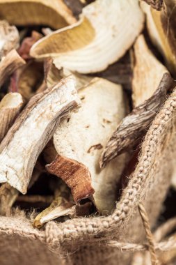 Yenilebilir kurutulmuş mantar