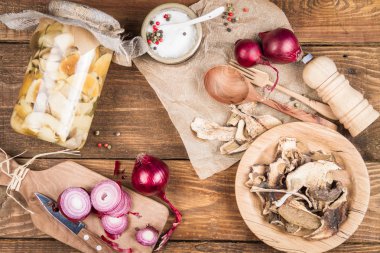 Konserve ve kurutulmuş mantar