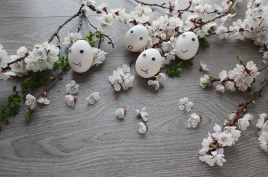 Paskalya, mutlu yumurta. Güzel arka plan