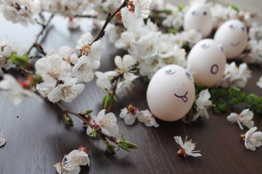 Paskalya, mutlu yumurta. Güzel arka plan