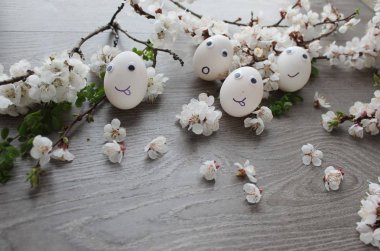 Paskalya, mutlu yumurta. Güzel arka plan