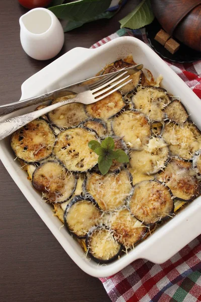 Moussaka with aubergine — Stock Photo, Image