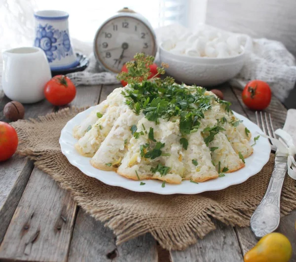 Calabacín Cazuela Queso — Foto de Stock