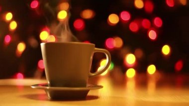 Yeni yıl, yılbaşı ağacı, kış, kahve