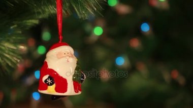 Yeni yıl. Noel ağacı Noel oyuncaklar. Kış