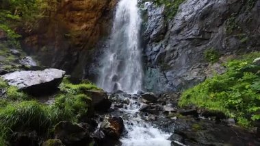 Şelale Caucasus Georgia, ağır çekim