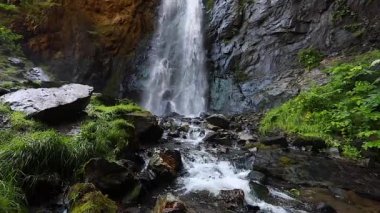 Şelale Caucasus Georgia, ağır çekim