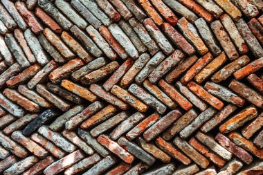 Kırmızı tuğla duvar arka plan doku