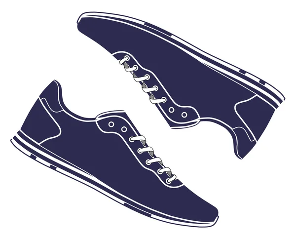 Eğitim için şık spor ayakkabısı — Stok Vektör