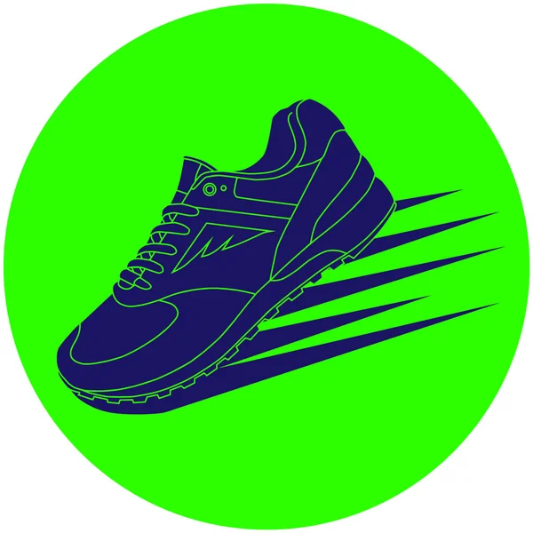 Stylová obuv pro běh — Stockový vektor