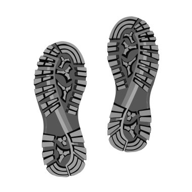 soles of classic sneakers clipart