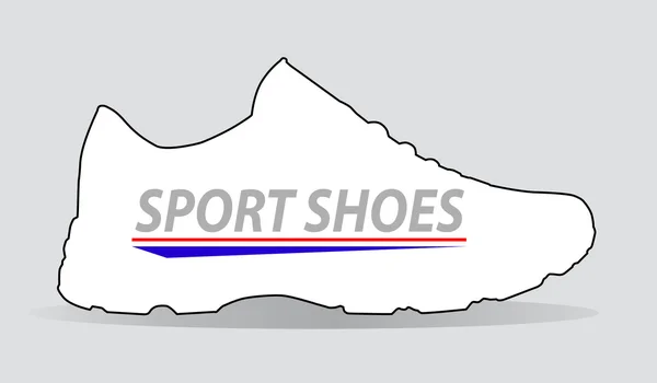 Eğitim için rahat spor ayakkabı — Stok Vektör