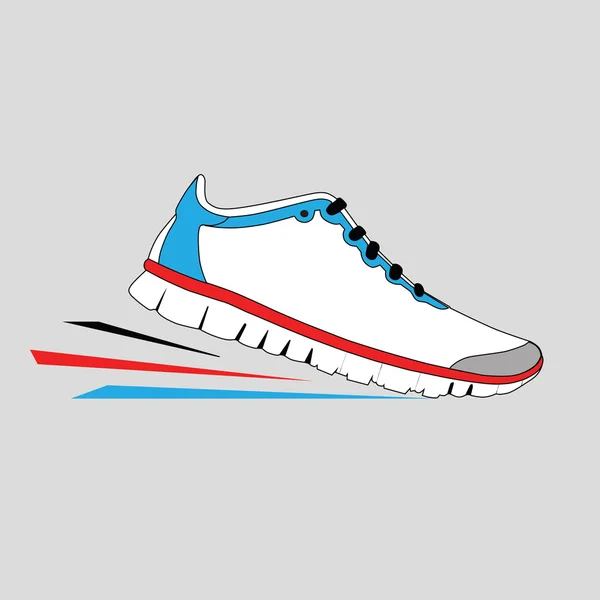 Zapatilla elegante para correr — Vector de stock