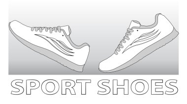 Eğitim için şık spor ayakkabısı