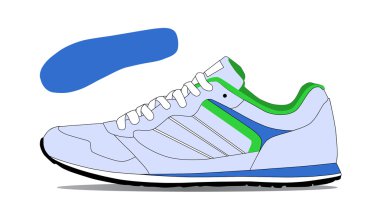 Çalıştırmak için şık spor ayakkabı