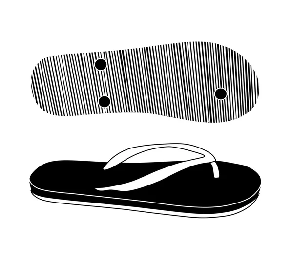 Nyaman Flip Flops - Stok Vektor