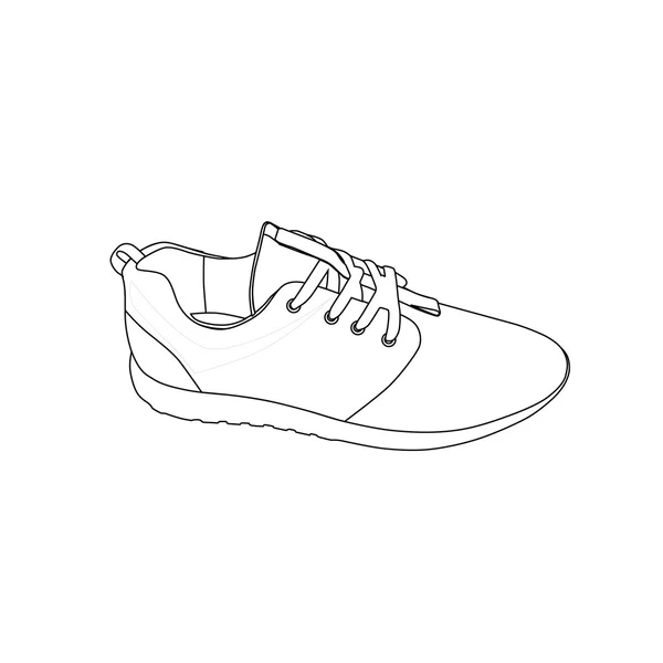 Stylish sneaker for running — Stock Vector