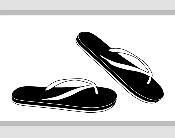 Comfortable Flip Flops — Stock Vector