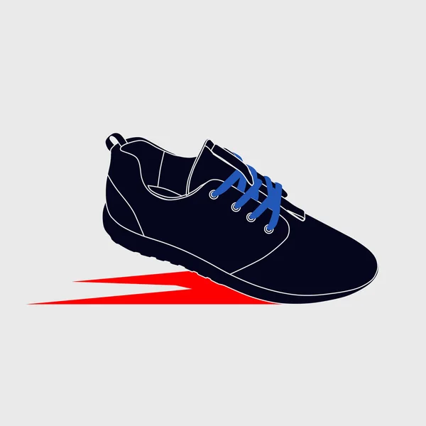 Stylish sneaker for running — Stock Vector