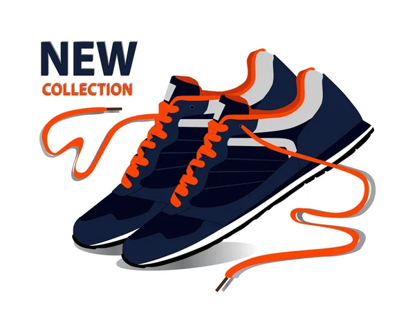 Stijlvolle sneakers voor training — Stockvector