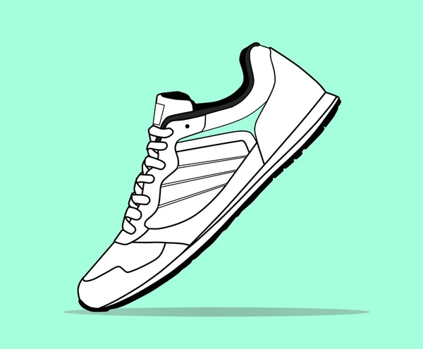 Stylish sneaker for running — Stock Vector