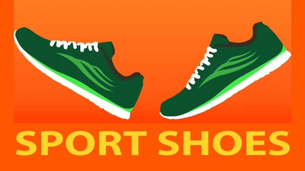 Snygga sneakers för utbildning — Stock vektor