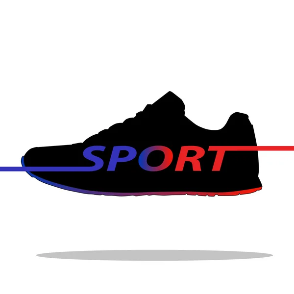 Sneaker elegante per correre — Vettoriale Stock