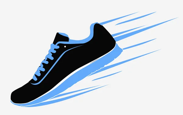 Stijlvolle sneaker voor hardlopen — Stockvector