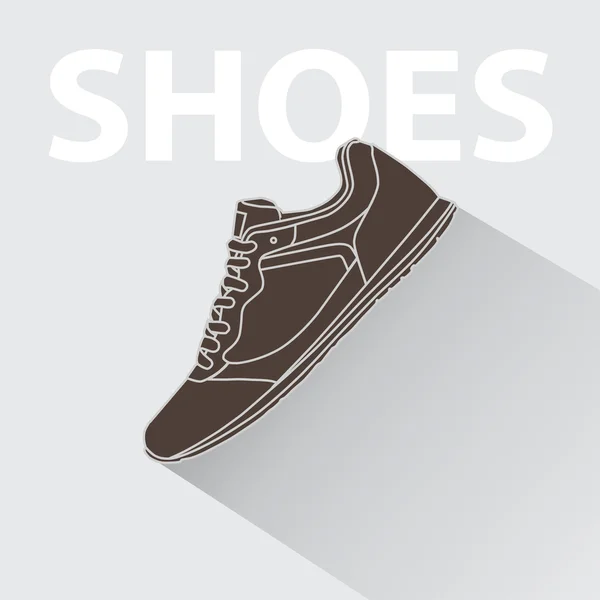 Sportovní obuv na běhání — Stockový vektor